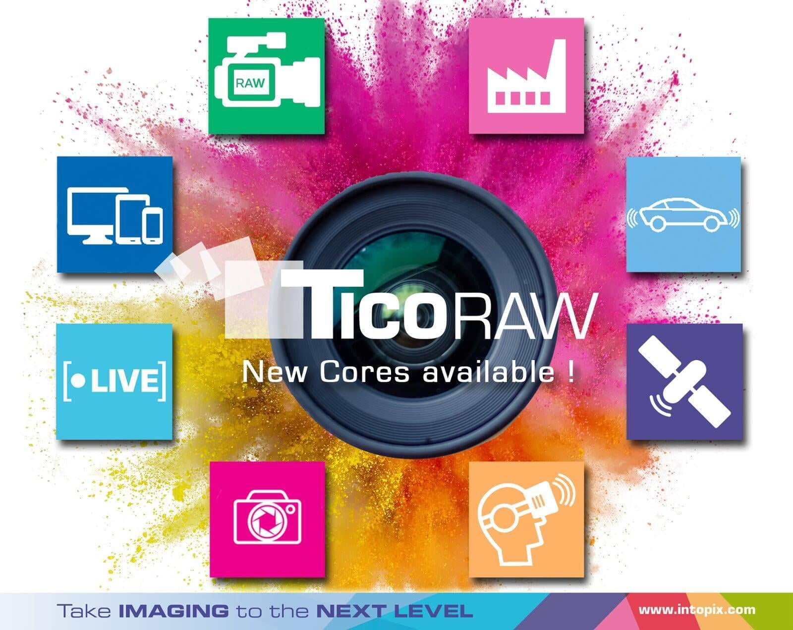 intoPIX 扩展其TicoRAW IP -cores的范围，采用更小的架构，支持更广泛的图像传感器和相机。